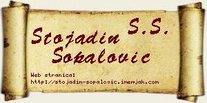 Stojadin Šopalović vizit kartica